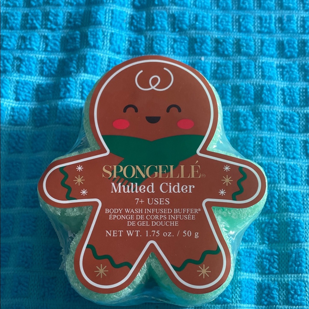 Spongelle Green Gingerbread Body Wash Infused Buffer
